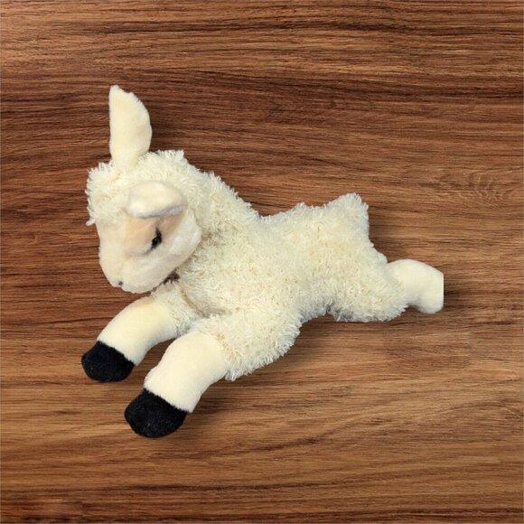 Aurora 12" Llama Flopsie Plush Stuffed Animal Toy cream black  cuddly - Picture 9 of 11